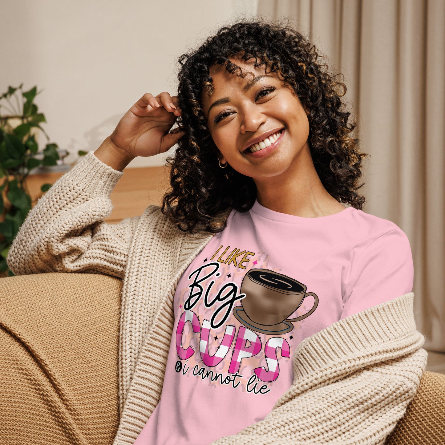 “I Like Big Cups” Women's Relaxed T-Shirt